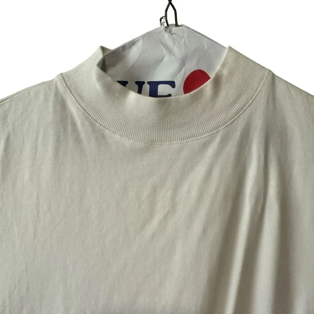 Revolve THE ATTICO Aurelie Cotton T-shirt White Top Size 36